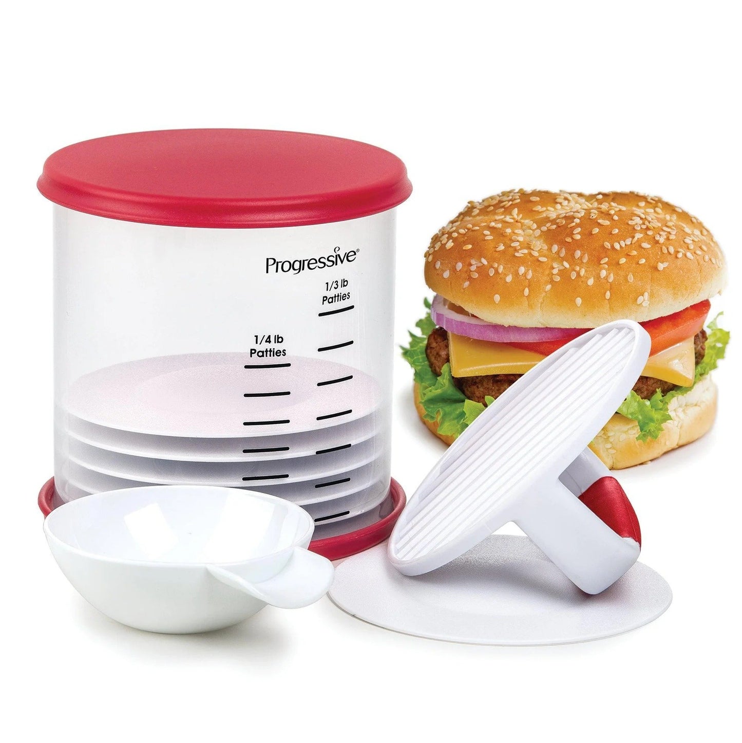 Burger Press Patty Maker Set – Make Perfect Evenly Sized Burgers at Home